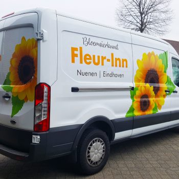 Belettering bestelbus