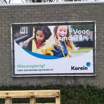 Spandoek op frame