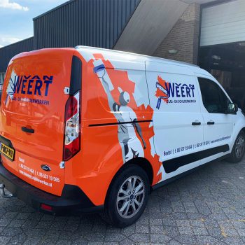 Autobelettering bestelwagen - Van Weert
