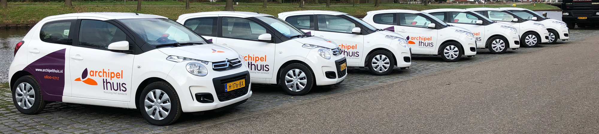 Belettering personenauto's - Archipel Thuis