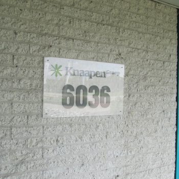 Huisnummer - Knaapen Groep