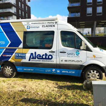 Tijdelijke belettering - Alecto Cyclingteam