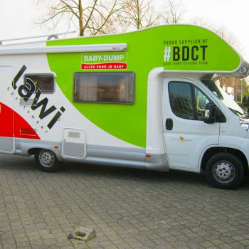 Belettering camper - Babydump