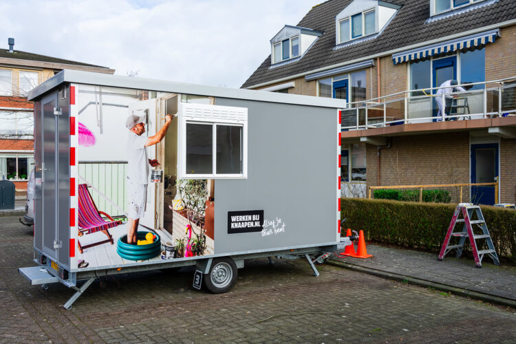 bouwkeet belettering Knaapen Groep