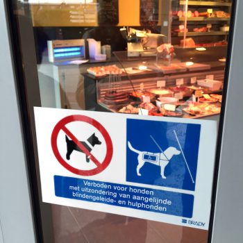 Sticker - Verboden voor honden