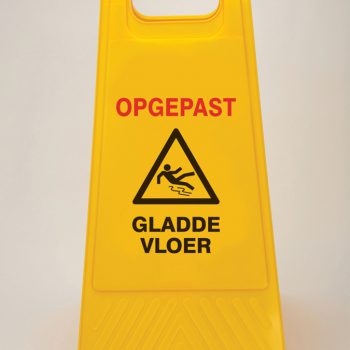 Waarschuwingsborden - Gladde vloer