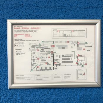 Plattegrondborden - Ontruimingsplan