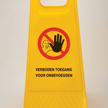 Waarschuwingsbord - Zoneafbakening